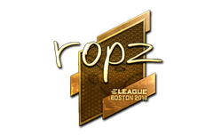 Sticker | ropz (Gold) | Boston 2018