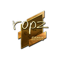 Sticker | ropz (Gold) | Boston 2018 image 120x120