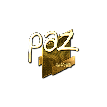 Sticker | paz (Gold) | Boston 2018 image 360x360