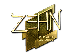 Sticker | zehN (Goud) | Boston 2018