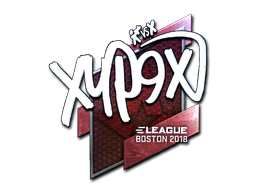 Наклейка | Xyp9x (металлическая) | Бостон 2018