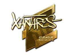 Sticker | XANTARES (Goud) | Boston 2018