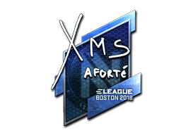 Наклейка | xms (металлическая) | Бостон 2018