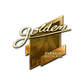 Sticker | Golden (Gold) | Boston 2018 image 120x120