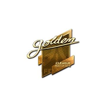 Sticker | Golden (Gold) | Boston 2018 image 360x360