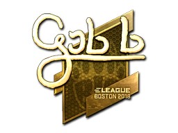 ステッカー | gob b (ゴールド) | Boston 2018