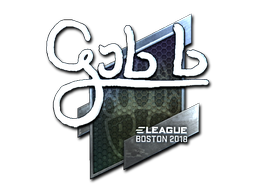 Наклейка | gob b (металлическая) | Бостон 2018