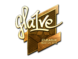 สติกเกอร์ | gla1ve (ทอง) | Boston 2018