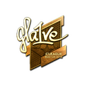 Sticker | gla1ve (Gold) | Boston 2018 image 120x120