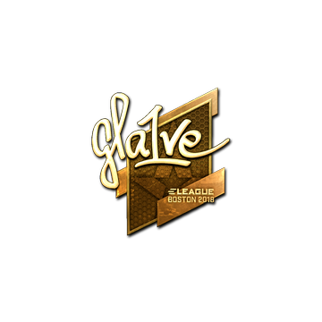 Sticker | gla1ve (Gold) | Boston 2018 image 360x360