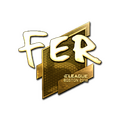 Sticker | fer (Gold) | Boston 2018 image 120x120