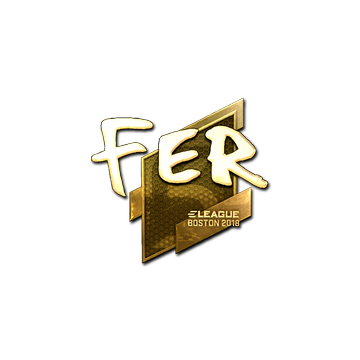 Sticker | fer (Gold) | Boston 2018 image 360x360