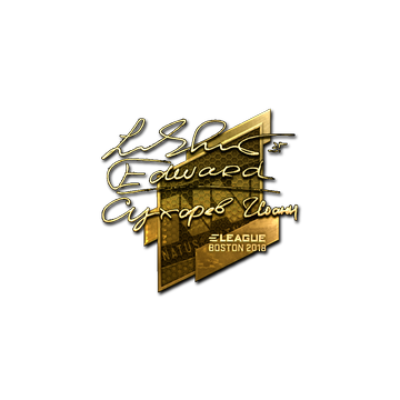 Sticker | Edward (Gold) | Boston 2018 image 360x360