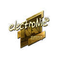 Sticker | electronic (Gold) | Boston 2018 image 120x120