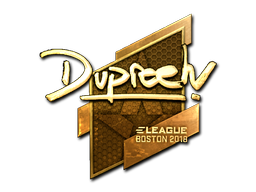 Klistermærke | dupreeh (Guld) | Boston 2018