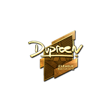 Sticker | dupreeh (Gold) | Boston 2018 image 360x360