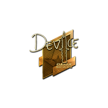 Sticker | device (Gold) | Boston 2018 image 360x360