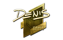 Sticker | denis (Gold) | Boston 2018