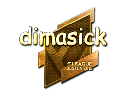 Sticker | dimasick (Goud) | Boston 2018
