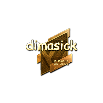 Sticker | dimasick (Gold) | Boston 2018 image 360x360