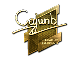 Sticker | cajunb (Gold) | Boston 2018