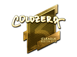 Klistermærke | coldzera (Guld) | Boston 2018