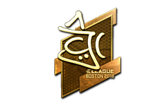 Sticker | chrisJ (Gold) | Boston 2018