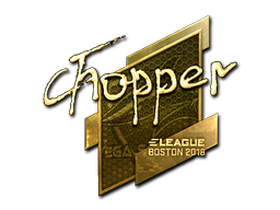 Autocolante | chopper (Gold) | Boston 2018