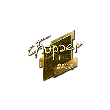 Sticker | chopper (Gold) | Boston 2018 image 360x360