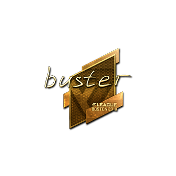 Sticker | buster (Gold) | Boston 2018 image 360x360