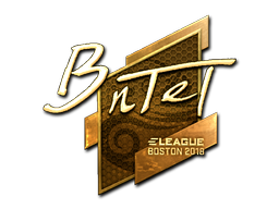 Klistermärke | BnTeT (Guld) | Boston 2018