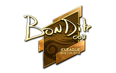 Sticker | bondik (Gold) | Boston 2018