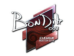 Klistremerke | bondik (folie) | Boston 2018