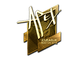 Sticker | apEX (Gold) | Boston 2018