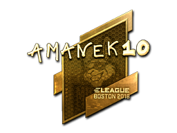 Sticker | AmaNEk (Goud) | Boston 2018