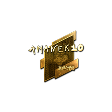 Sticker | AmaNEk (Gold) | Boston 2018 image 360x360