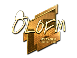 Sticker | olofmeister (Gold) | Boston 2018