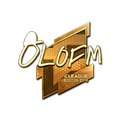 Sticker | olofmeister (Gold) | Boston 2018 image 120x120