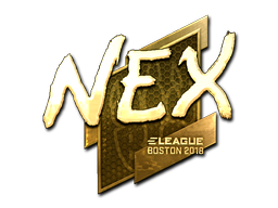 Стикер | nex (златен) | Boston 2018