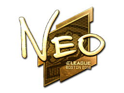 Sticker | NEO (Gold) | Boston 2018