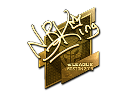 Sticker | NBK- (Goud) | Boston 2018