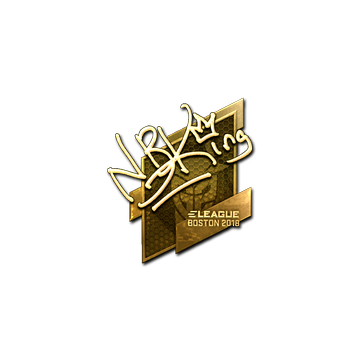 Sticker | NBK- (Gold) | Boston 2018 image 360x360
