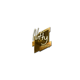 Sticker | Nifty (Gold) | Boston 2018