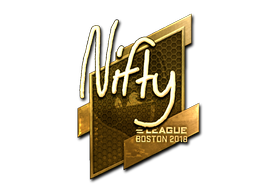 Autocolante | Nifty (Gold) | Boston 2018