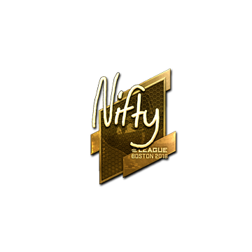 Sticker | Nifty (Gold) | Boston 2018 image 360x360