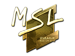 Стикер | MSL (златен) | Boston 2018