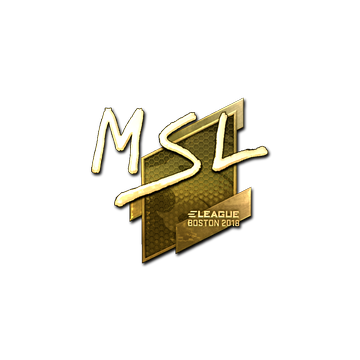 Sticker | MSL (Gold) | Boston 2018 image 360x360