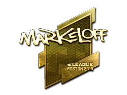 สติกเกอร์ | markeloff (ทอง) | Boston 2018