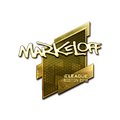 Sticker | markeloff (Gold) | Boston 2018 image 120x120