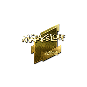 Sticker | markeloff (Gold) | Boston 2018 image 360x360